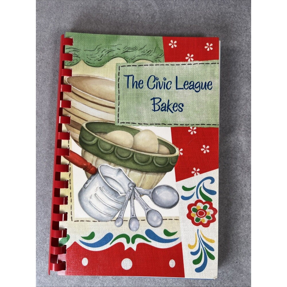 Civic League Bakes Spiral-Bound Recipe Book 2011 Texas